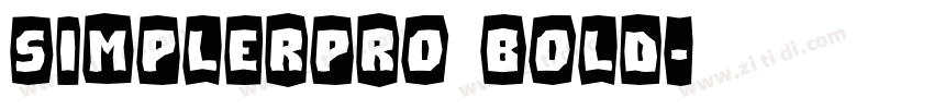 SimplerPro Bold字体转换